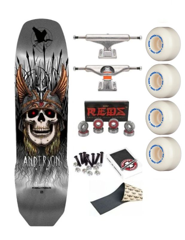 Skate Powell Peralta Andy Anderson Heron Silver 8.45"