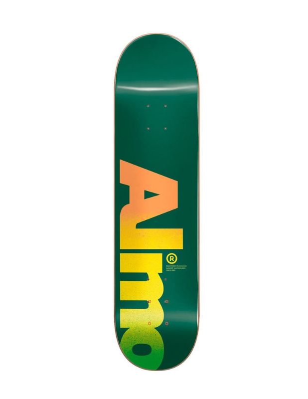 Tabla Skate Almost Fall Off Logo Green 8.25"