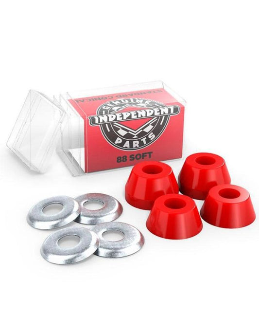 Gomas ejes Independent Conical Dureza Blanda 88A Rojo