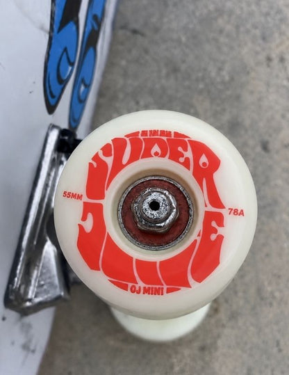 Ruedas Skate Oj Wheels Mini Super Juice Blancas 55mm 78A