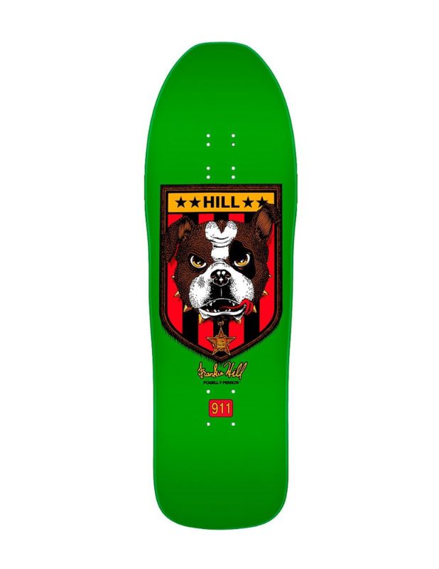 Tabla Old School Powell Peralta Frankie Hill Bulldog Green 10"