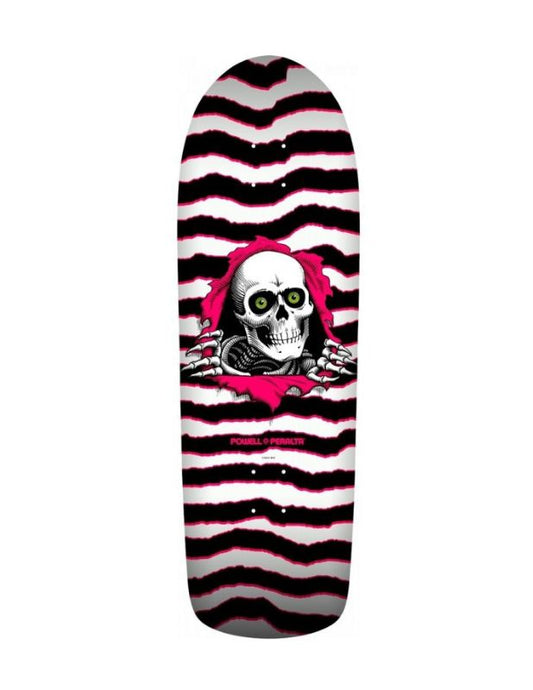 Tabla Powell Peralta OG Ripper en blanco y rosa