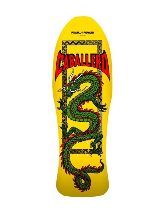 Tabla Powell Peralta Steve Caballero Chinese Dragon en amarillo