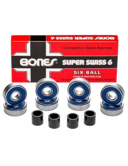 Rodamientos de Skate Bones Swiss 6 Ball Bearings