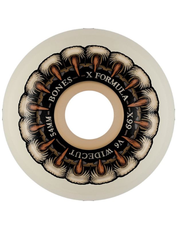 Ruedas Skate Bones Grippin Wolf V6 Widecut 54mm 99A