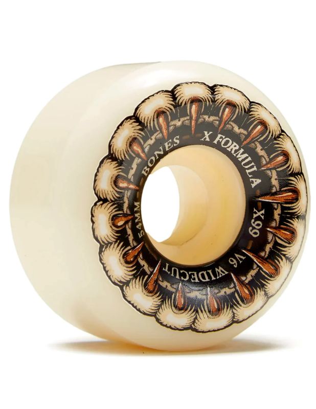 Ruedas Skate Bones Grippin Wolf V6 Widecut 54mm 99A