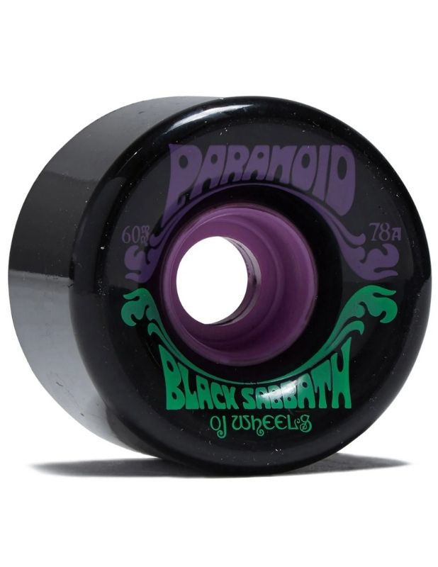 Ruedas Skate Oj Wheels Black Sabbath Paranoid Super Juice Negras 60mm 78A