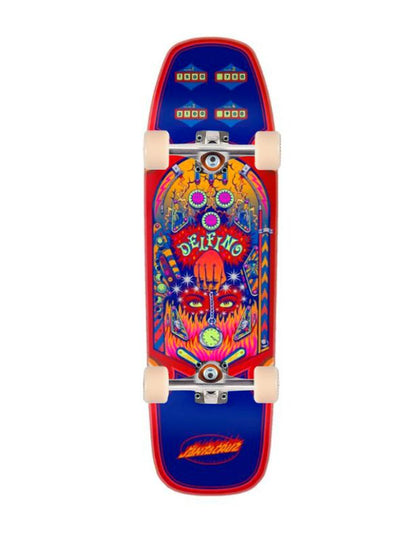 Skateboard Completo Santa Cruz Delfino Pinball Pro Shaped 9.14"