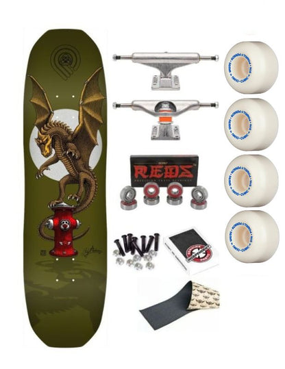 Skate Powell Peralta Andy Anderson Hydrant Green 8.45"