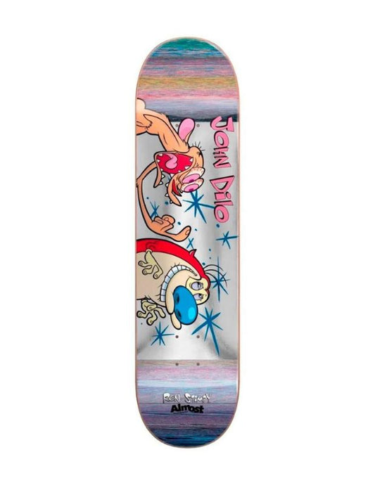 Tabla Skate Almost John Dilo Ren & Stimpy Fingered R7 8.12"