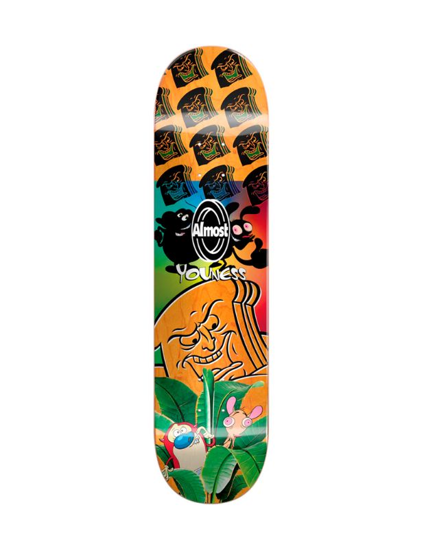 Tabla Skate Almost Youness Amrani Ren & Stimpy Mixed Up R7 8"