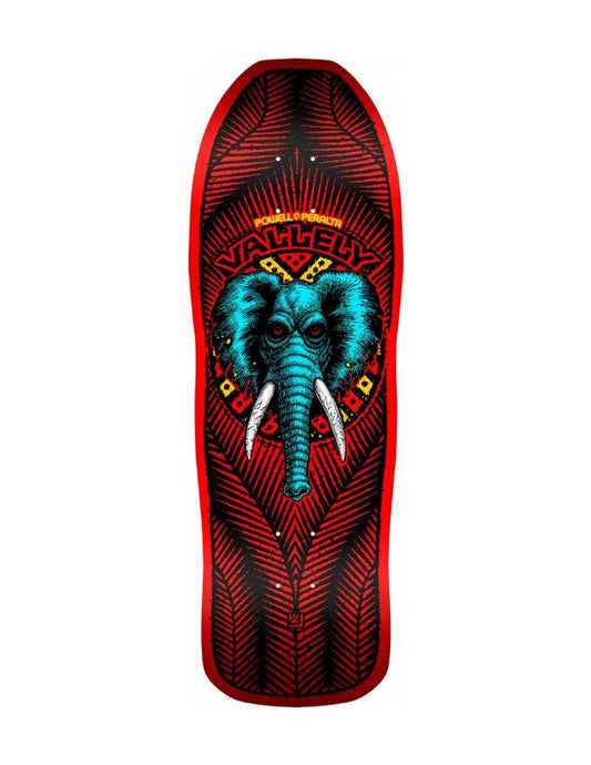Tabla Powell Peralta Mike Vallely Elephant en rojo fuego