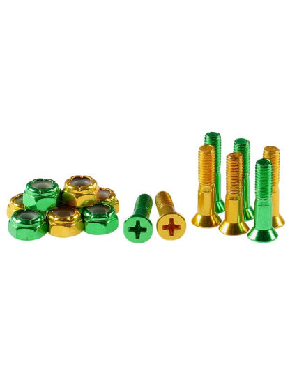 Tornillos Shake Junt Bag 1" Phillips Verde Amarillo